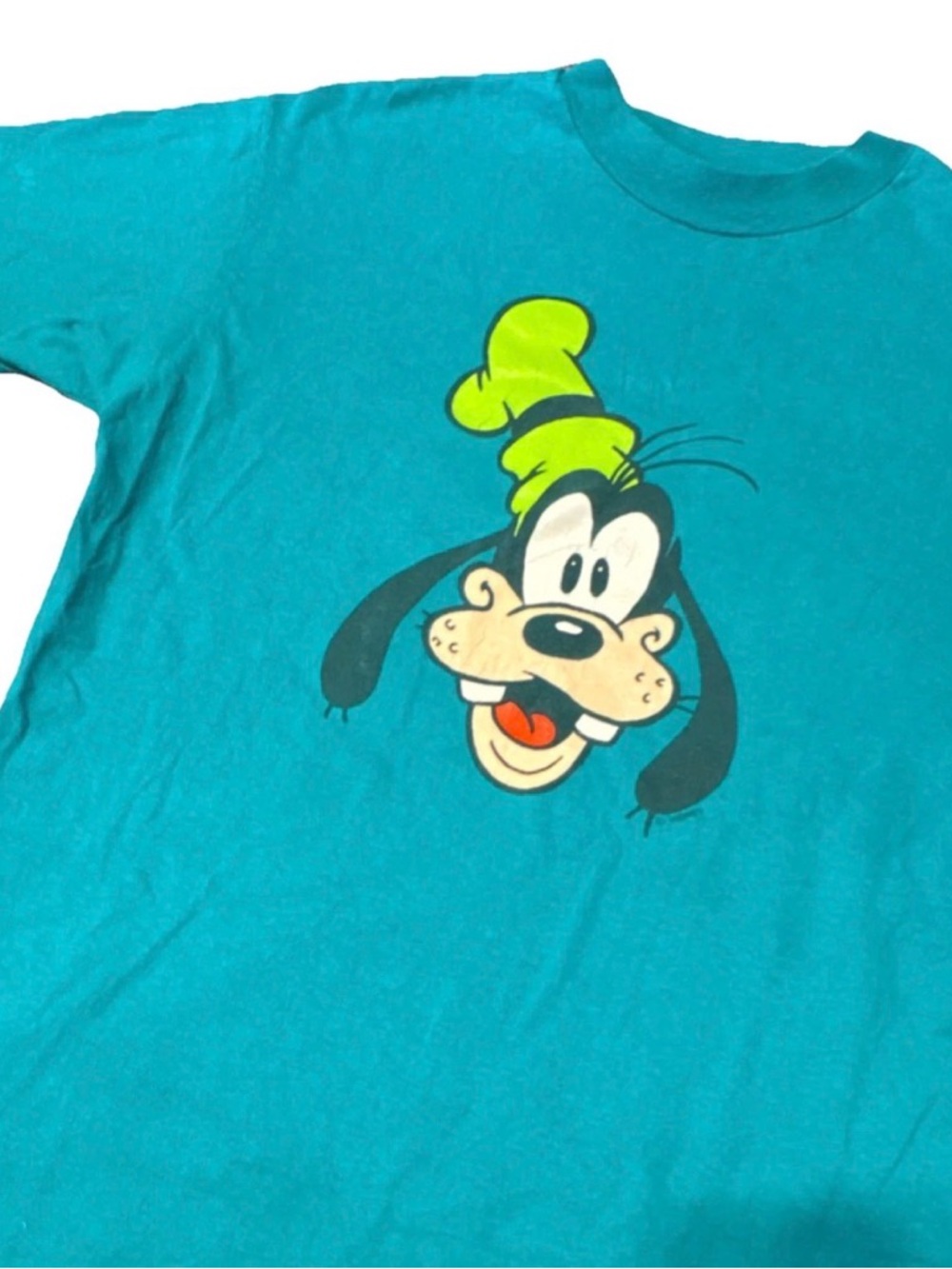 Vintage 90s Disney Teal Goofy Graphic Tee - Fits adult medium/large